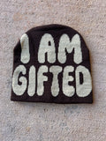 I AM GIFTED Beanie (Coffee Brown)
