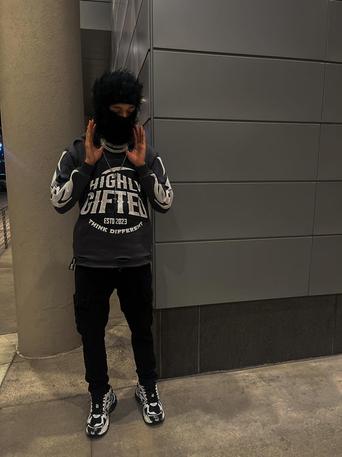 Highly Gifted Hoodie (Wolf Grey)