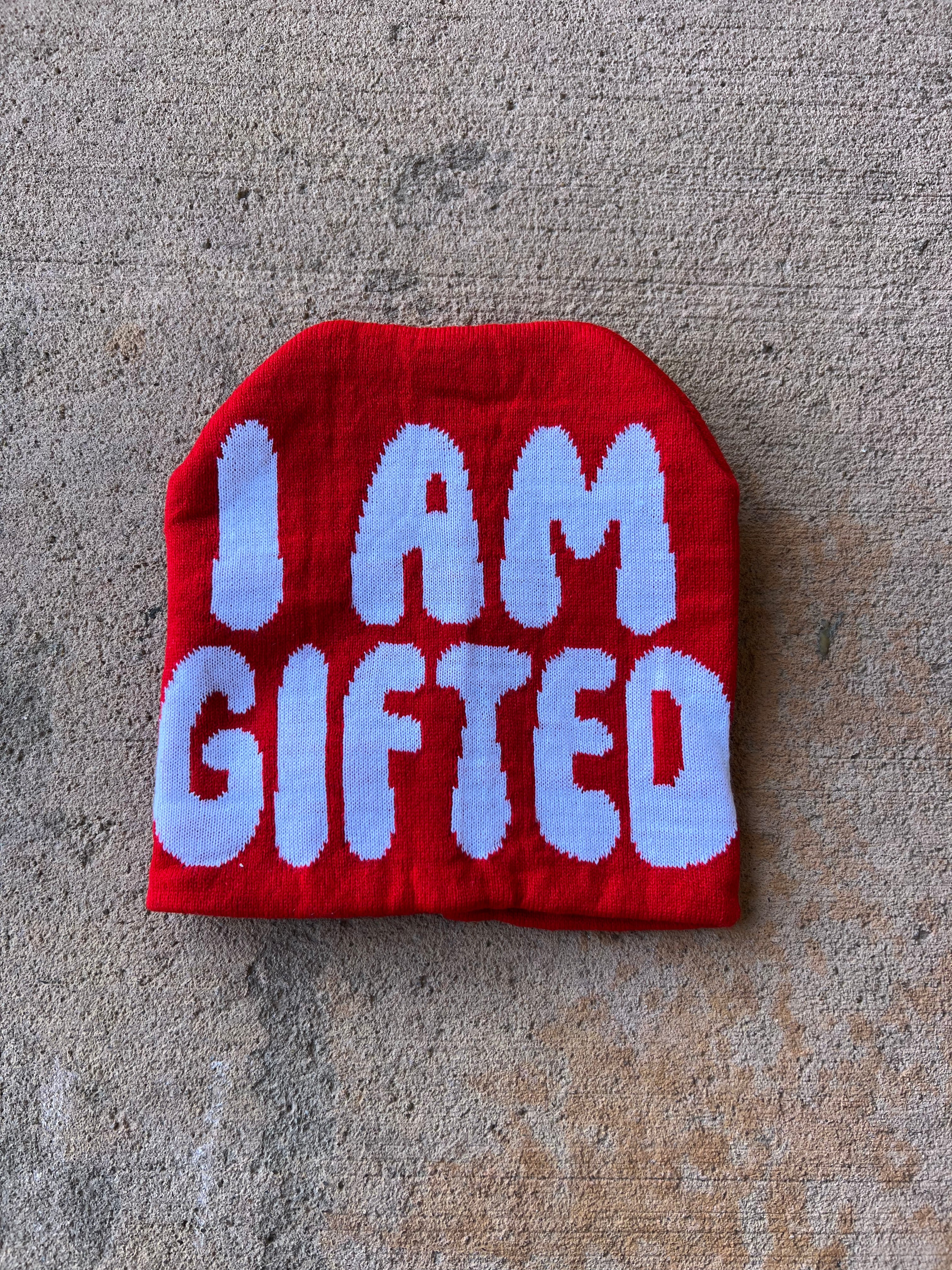 I AM GIFTED Cherry Beanie